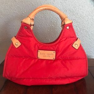 Kate Spade Authentic red quilt purse